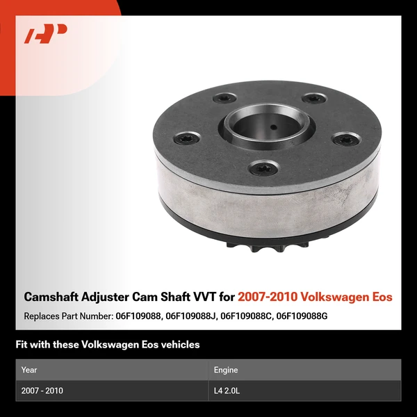 Camshaft Adjuster Cam Shaft VVT for 2007-2010 Volkswagen Eos