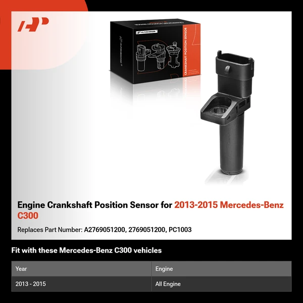 Engine Crankshaft Position Sensor for 2013-2015 Mercedes-Benz C300