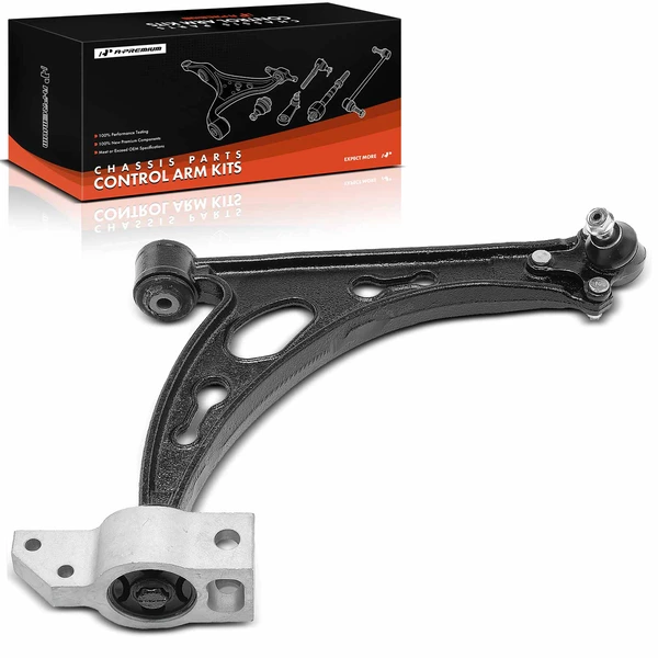 2012-2013 Volkswagen Golf R 1-Pc Control Arm and Ball Joint Kit, Front Passenger Lower with Ball Joint A-Premium APCA4383