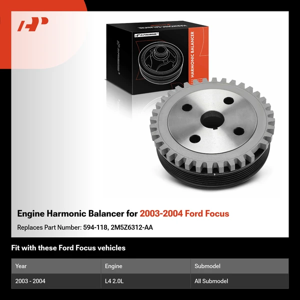 Engine Harmonic Balancer for 2003-2004 Ford Focus