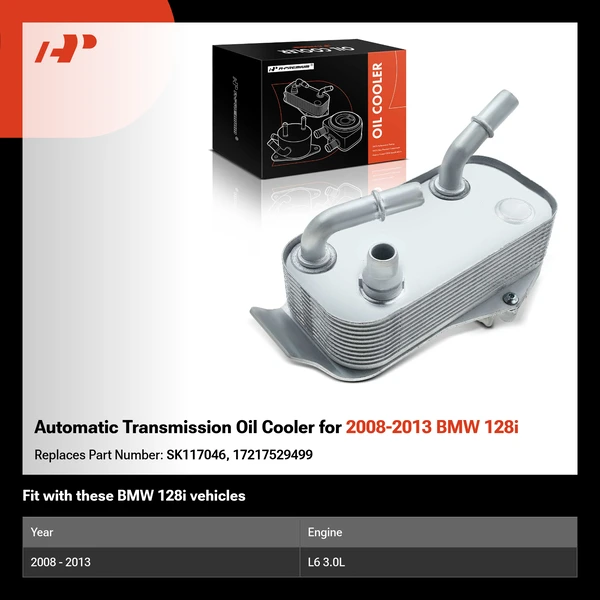 Automatic Transmission Oil Cooler for 2008-2013 BMW 128i