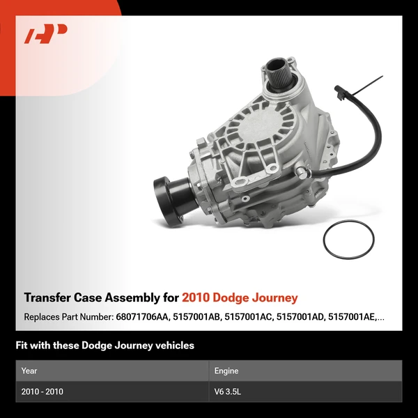 Transfer Case Assembly for 2010 Dodge Journey