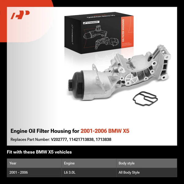 Engine Oil Filter Housing for 2001-2006 BMW X5