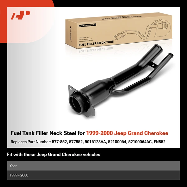 Fuel Tank Filler Neck Steel for 1999-2000 Jeep Grand Cherokee