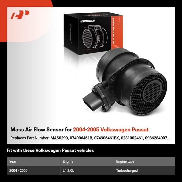 Mass Air Flow Sensor for 2004-2005 Volkswagen Passat