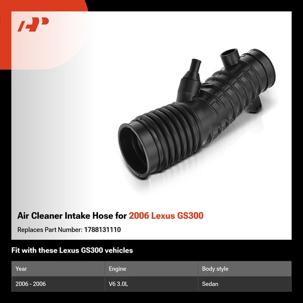 Air Cleaner Intake Hose for 2006 Lexus GS300