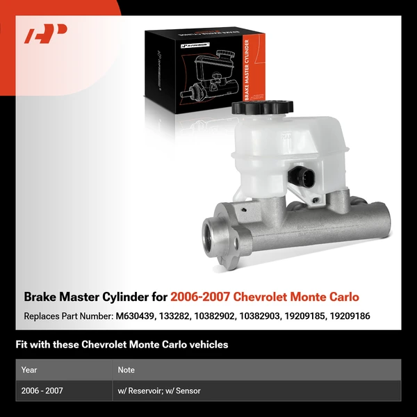 Brake Master Cylinder for 2006-2007 Chevrolet Monte Carlo