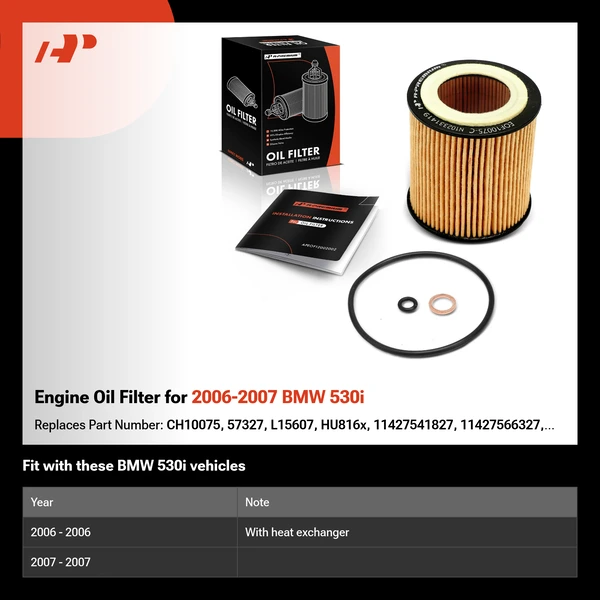 Engine Oil Filter for 2006-2007 BMW 530i