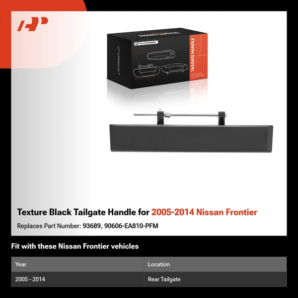 Texture Black Tailgate Handle for 2005-2014 Nissan Frontier