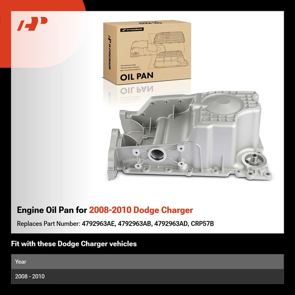 Engine Oil Pan for 2008-2010 Dodge Charger