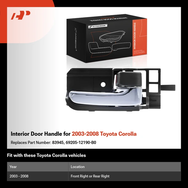 Interior Door Handle for 2003-2008 Toyota Corolla