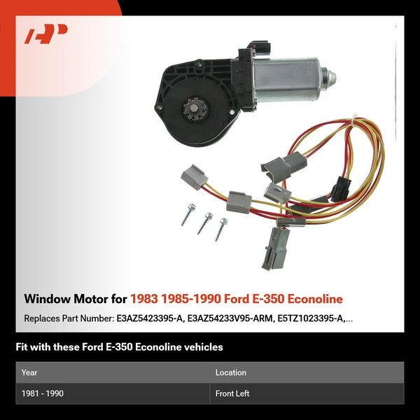 Window Motor for 1983 1985-1990 Ford E-350 Econoline