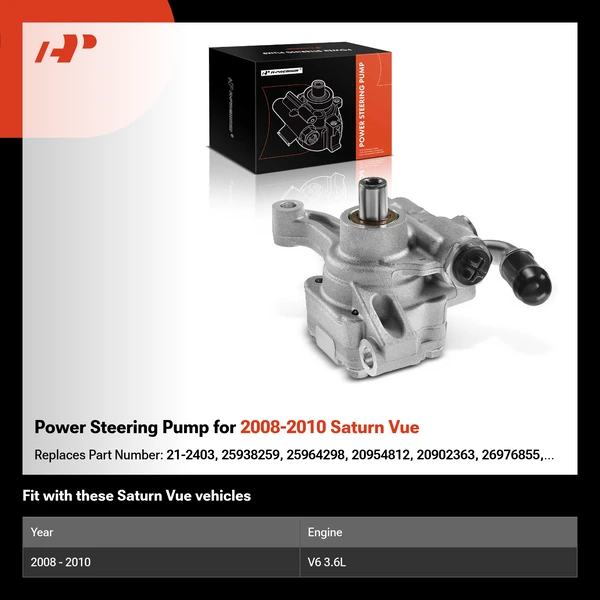 Power Steering Pump for 2008-2010 Saturn Vue