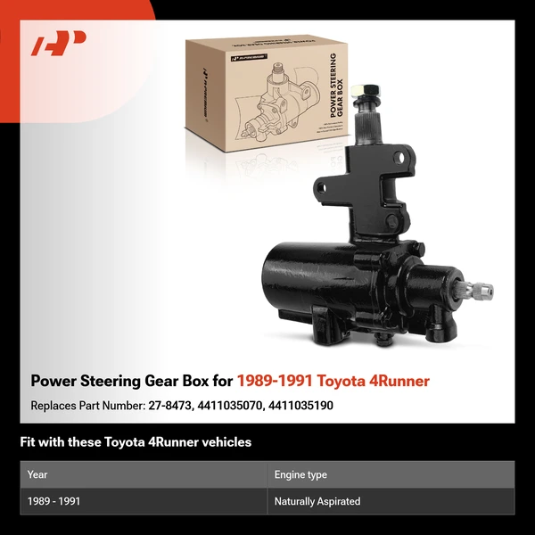 Power Steering Gear Box for 1989-1991 Toyota 4Runner