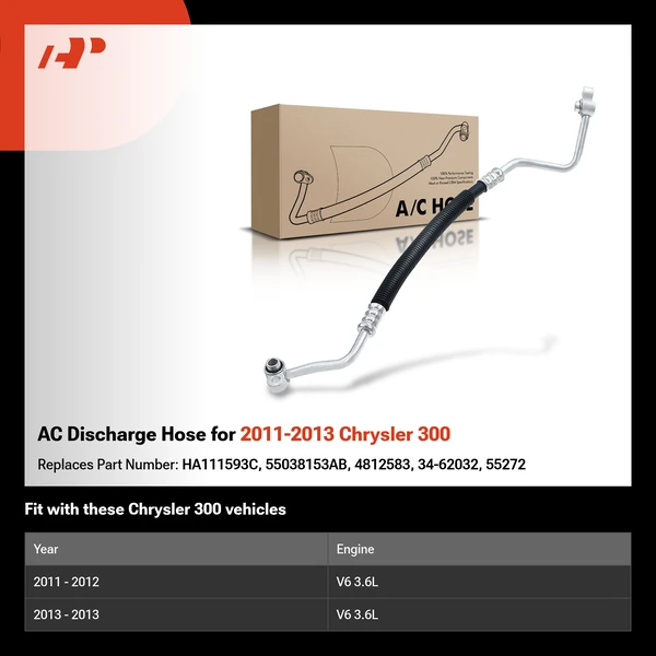 AC Discharge Hose for 2011-2013 Chrysler 300