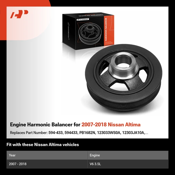 Engine Harmonic Balancer for 2007-2018 Nissan Altima