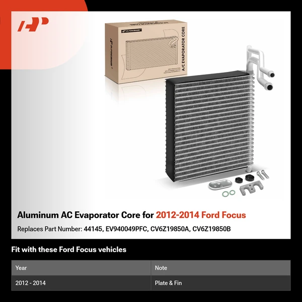 Aluminum AC Evaporator Core for 2012-2014 Ford Focus