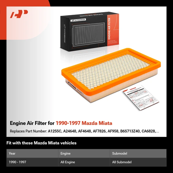 Engine Air Filter for 1990-1997 Mazda Miata