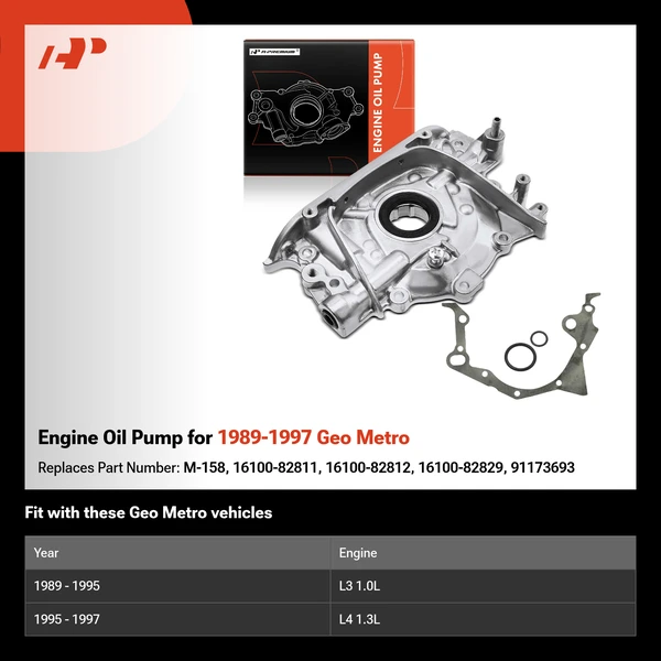 Engine Oil Pump for 1989-1997 Geo Metro