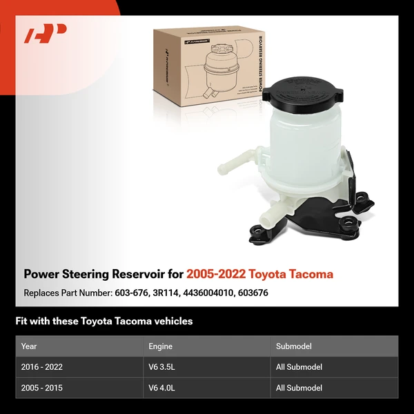 Power Steering Reservoir for 2005-2022 Toyota Tacoma