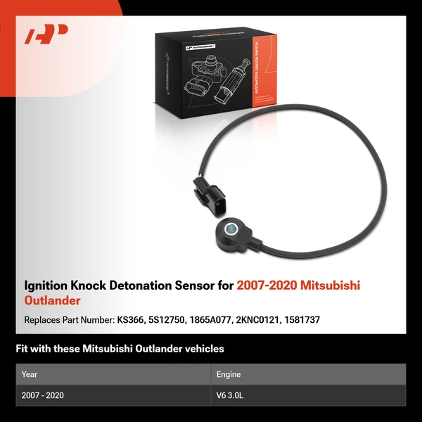 Ignition Knock Detonation Sensor for 2007-2020 Mitsubishi Outlander