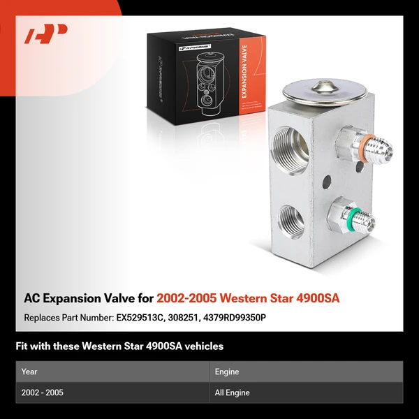 AC Expansion Valve for 2002-2005 Western Star 4900SA