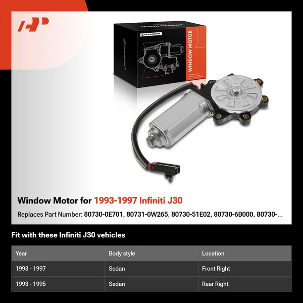 Window Motor for 1993-1997 Infiniti J30
