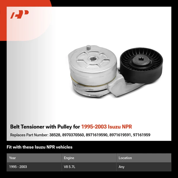 Belt Tensioner with Pulley for 1995-2003 Isuzu NPR