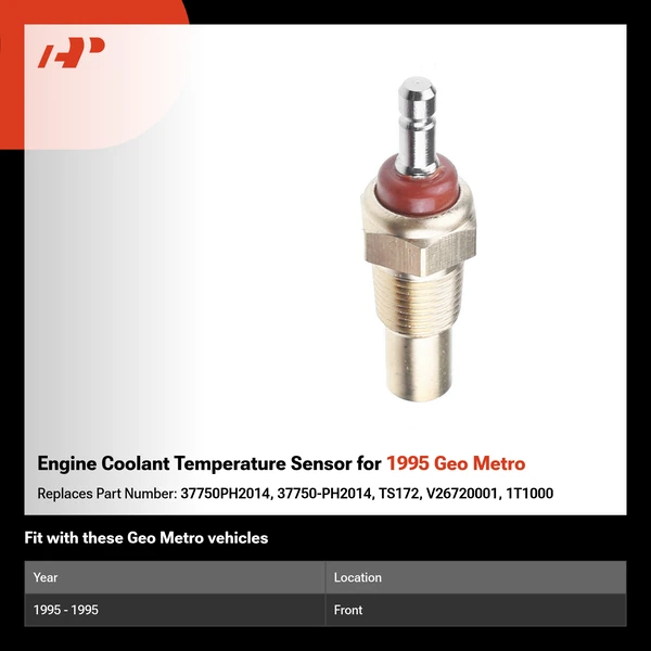 Engine Coolant Temperature Sensor for 1995 Geo Metro