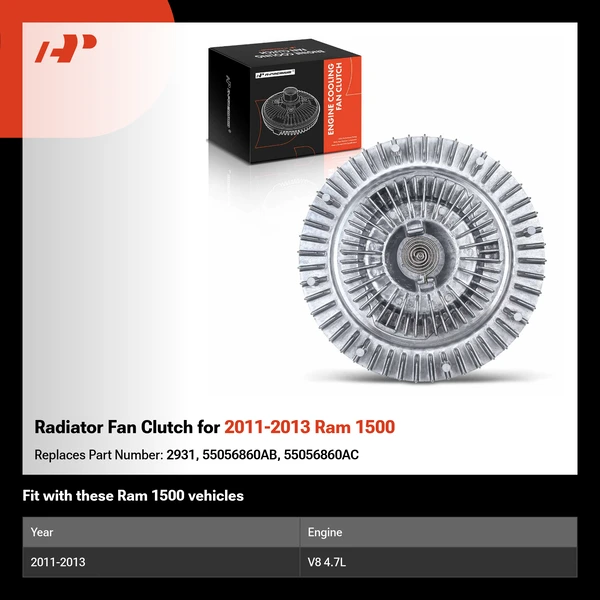 Radiator Fan Clutch for 2011-2013 Ram 1500