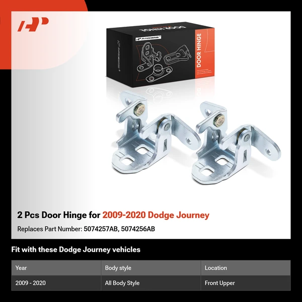 2 Pcs Door Hinge for 2009-2020 Dodge Journey