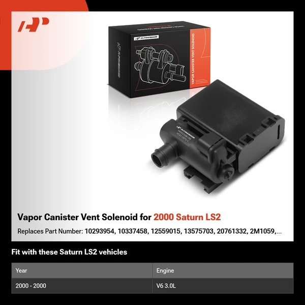 Vapor Canister Vent Solenoid for 2000 Saturn LS2