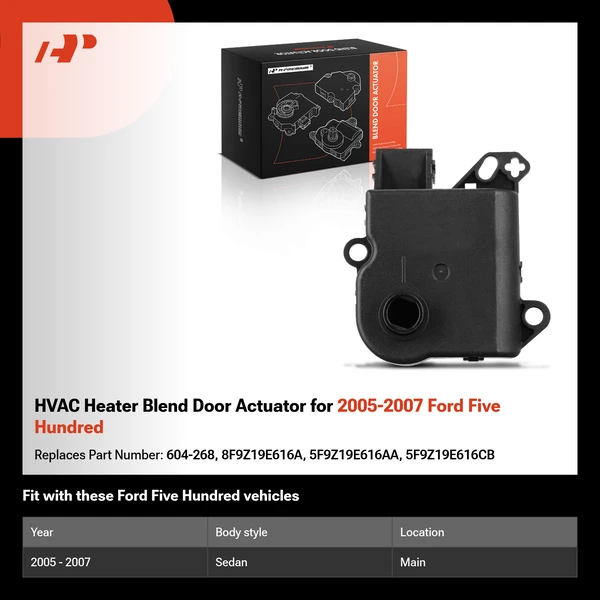 HVAC Heater Blend Door Actuator for 2005-2007 Ford Five Hundred