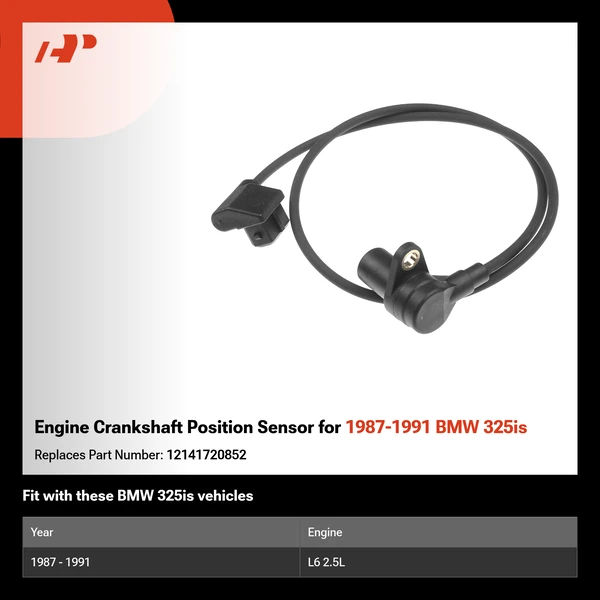Engine Crankshaft Position Sensor for 1987-1991 BMW 325is