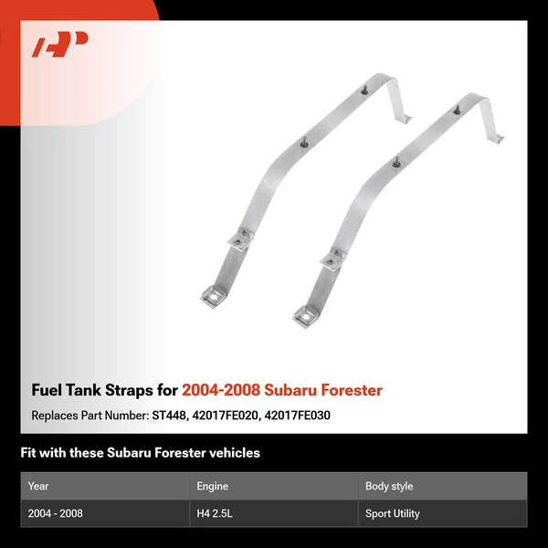 Fuel Tank Straps for 2004-2008 Subaru Forester