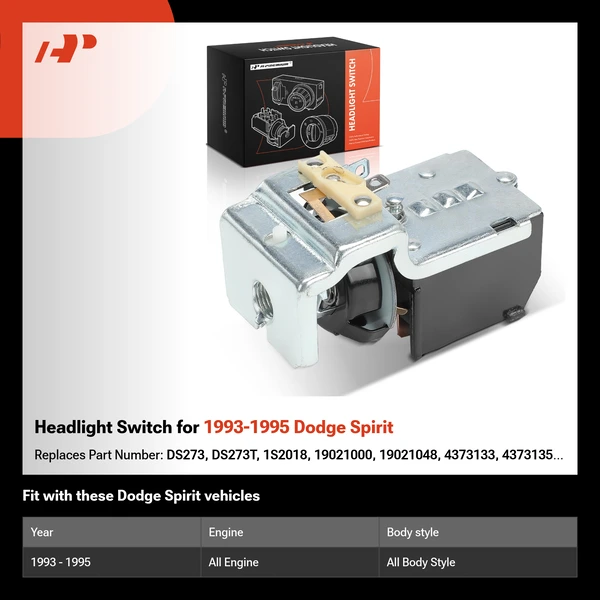 Headlight Switch for 1993-1995 Dodge Spirit