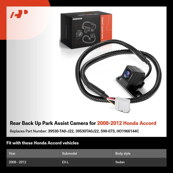 Rear Back Up Park Assist Camera for 2008-2012 Honda Accord