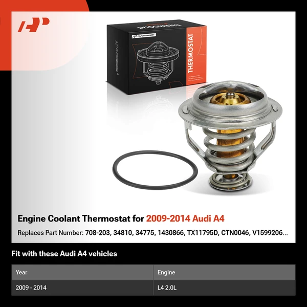 Engine Coolant Thermostat for 2009-2014 Audi A4