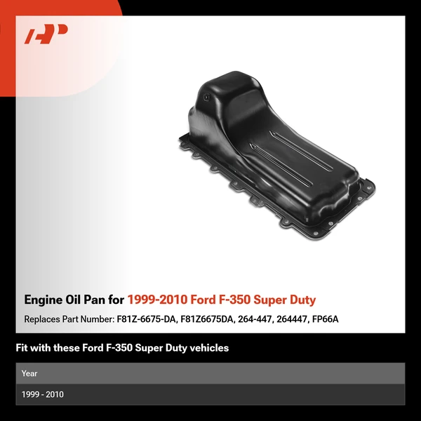 Engine Oil Pan for 1999-2010 Ford F-350 Super Duty