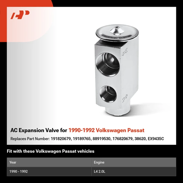AC Expansion Valve for 1990-1992 Volkswagen Passat