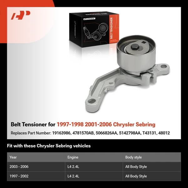 Belt Tensioner for 1997-1998 2001-2006 Chrysler Sebring