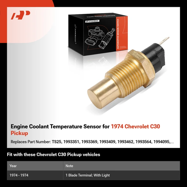 Engine Coolant Temperature Sensor for 1974 Chevrolet C30 Pickup