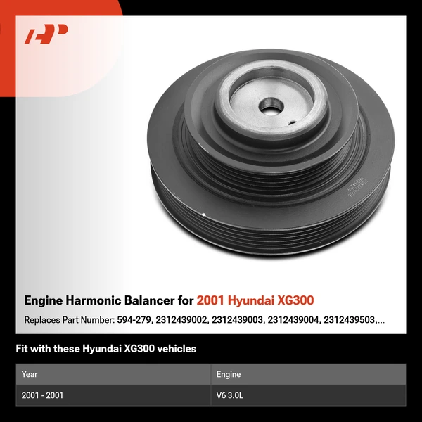 Engine Harmonic Balancer for 2001 Hyundai XG300