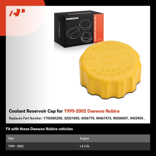 Coolant Reservoir Cap for 1999-2002 Daewoo Nubira