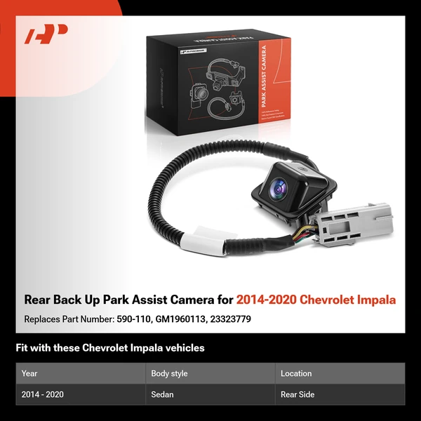 Rear Back Up Park Assist Camera for 2014-2020 Chevrolet Impala