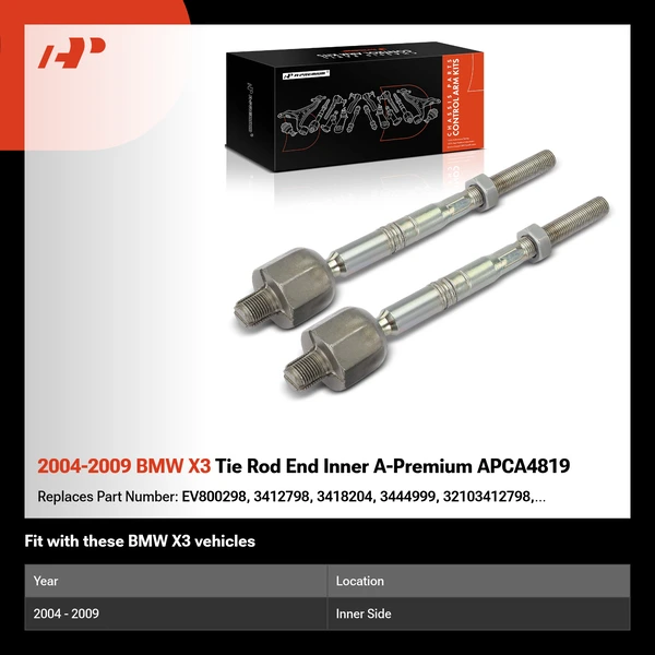 2004-2009 BMW X3 Tie Rod End Inner A-Premium APCA4819