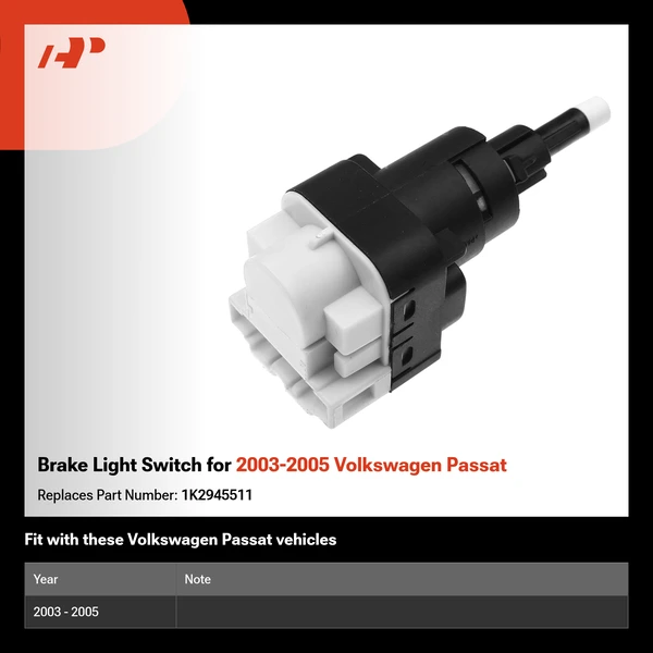 Brake Light Switch for 2003-2005 Volkswagen Passat