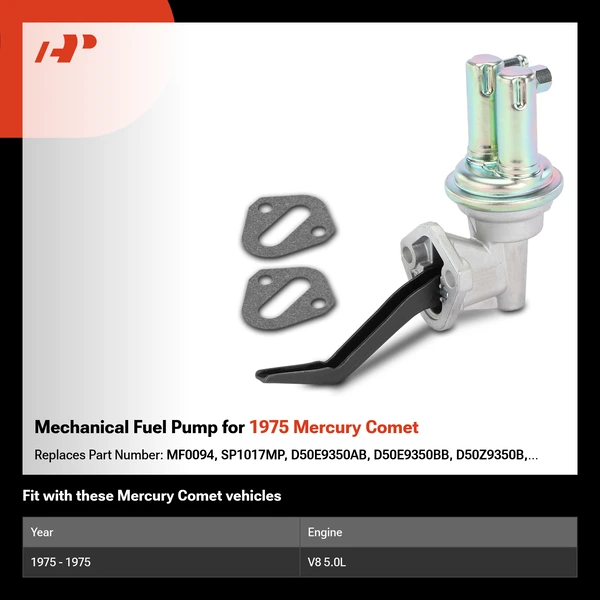 Mechanical Fuel Pump for 1975 Mercury Comet