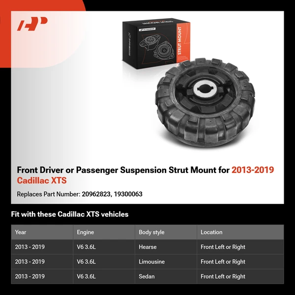 Front Driver or Passenger Suspension Strut Mount for 2013-2019 Cadillac XTS
