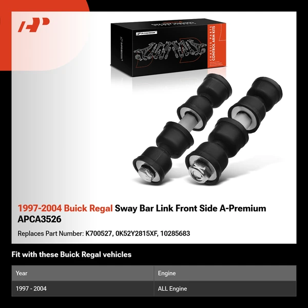 1997-2004 Buick Regal Sway Bar Link Front Side A-Premium APCA3526